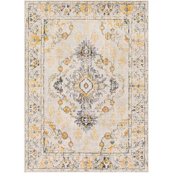 imageLivabliss Delney Oriental Area Rug53quot x 71quotYellowYellow