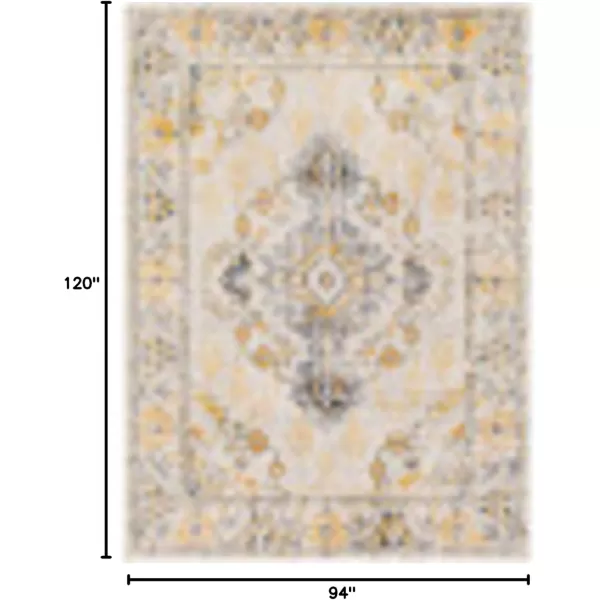 imageLivabliss Delney Oriental Area Rug53quot x 71quotYellowYellow