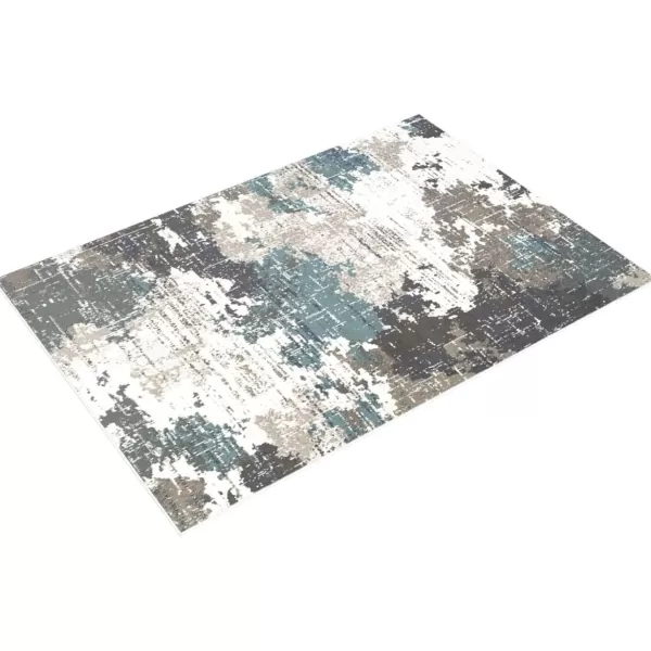 imageLivabliss Geneva Modern Abstract Area Rug53quot x 73quotTealTeal