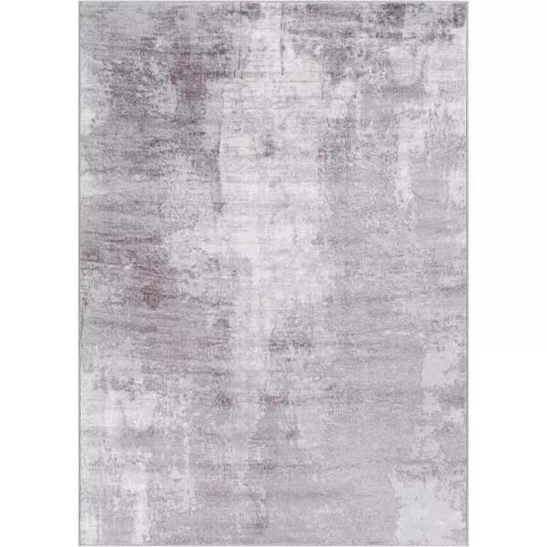 imageLivabliss Houda Modern Abstract Area Rug 53quot x 73quot Silver GraySilver Gray