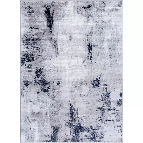 imageLivabliss Houda Modern Abstract Area Rug 53quot x 73quot Silver GraySilverCharcoal