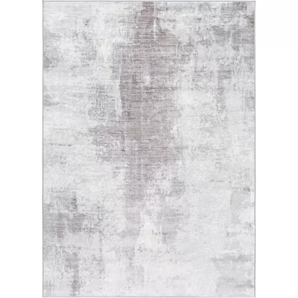 imageLivabliss Houda Modern Abstract Area Rug 53quot x 73quot Silver GraySlate