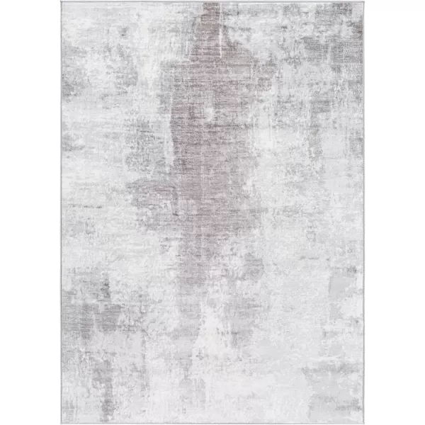 imageLivabliss Houda Modern Abstract Area Rug 53quot x 73quot Silver GraySlate