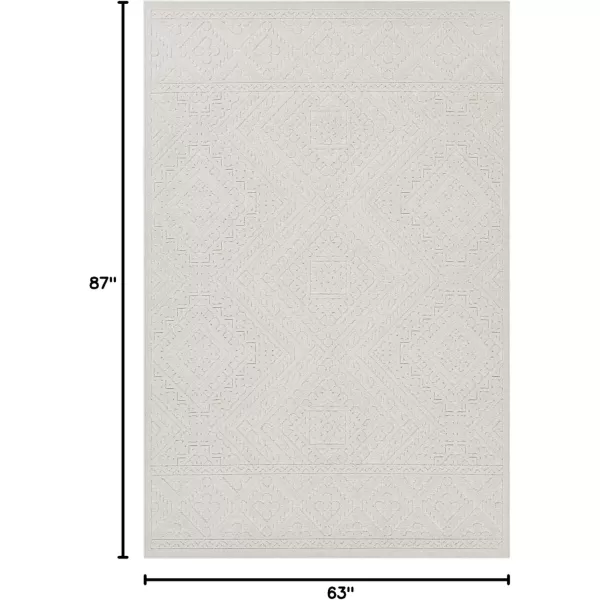 imageLivabliss Ivor Outdoor Textured Area Rug53quot x 73quotCream53 x 73