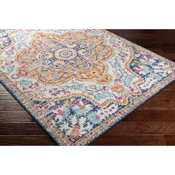 imageLivabliss Nyburg Vintage Medallion Area Rug53quot x 71quotBurnt OrangeMedium GrayBurnt OrangeMedium Gray