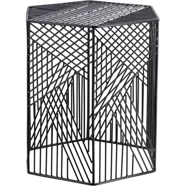 imageArtistic Weavers Linus Contemporary Geometric Garden Stool 1775quot x 165quot x 155quot Black