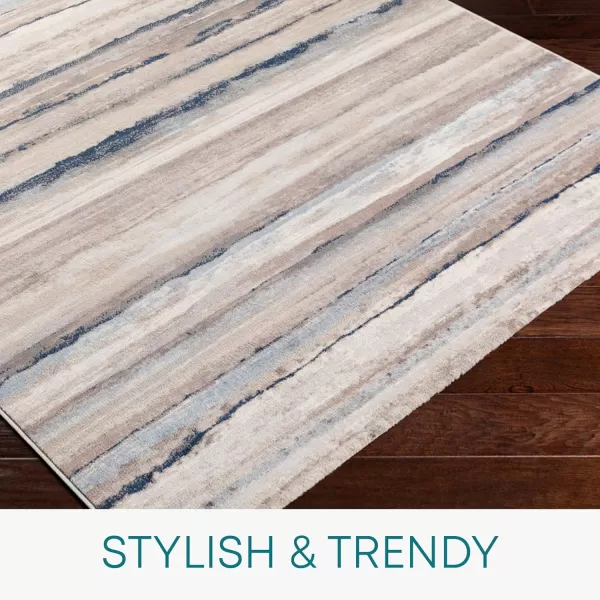 imageArtistic Weavers Robin Modern Striped Area Rug53quot x 71quotIvoryIvory