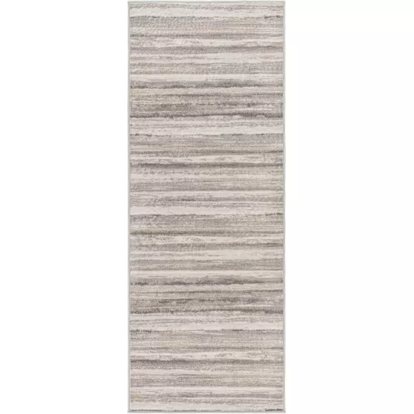 imageArtistic Weavers Robin Modern Striped Area Rug53quot x 71quotIvoryMedium Gray