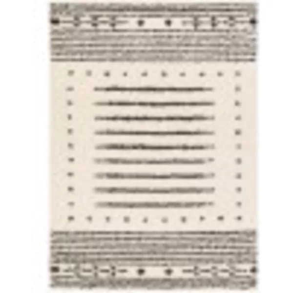 imageArtistic Weavers Shay Striped Shag Area Rug 53quot x 7 CharcoalCream53 x 7