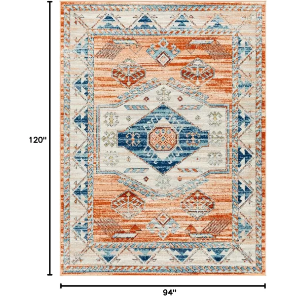 imageArtistic Weavers Tevazu Vintage Area Rug53quot x 7Light GrayOrange