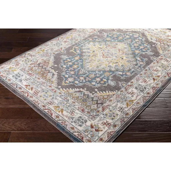 imageLivabliss Anja Oriental Medallion Area Rug710quot x 103quotTaupeDark Brown