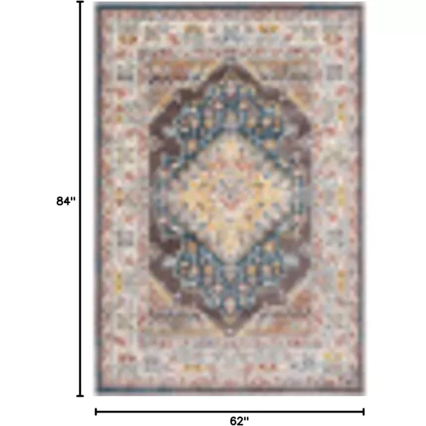 imageLivabliss Anja Oriental Medallion Area Rug710quot x 103quotTaupeDark Brown