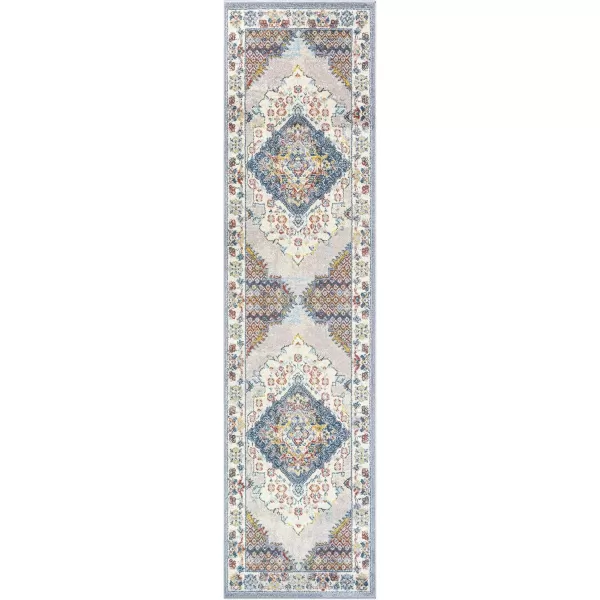 imageLivabliss Anja Oriental Medallion Area Rug710quot x 103quotTaupeGrey