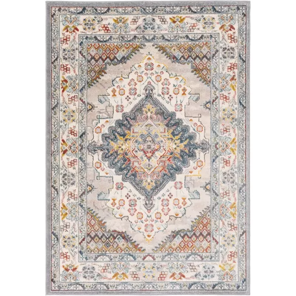 imageLivabliss Anja Oriental Medallion Area Rug710quot x 103quotTaupeGrey