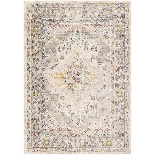 imageLivabliss Anja Oriental Medallion Area Rug710quot x 103quotTaupeTaupe