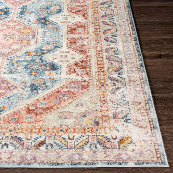 imageLivabliss Brogan Vintage Rustic Area Rug710quot x 103quotIvoryBlueRust