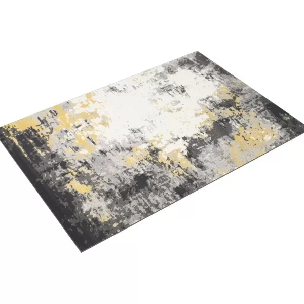 imageLivabliss Cantrell Modern Abstract Area Rug53quot x 77quot5 x 8Black53 x 77