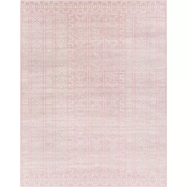 imageLivabliss Dianne Global Tribal Area Rug710quot x 102quotPale PinkCreamPale Pink  Cream