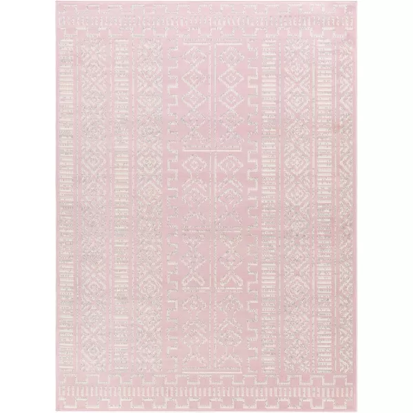 imageLivabliss Dianne Global Tribal Area Rug710quot x 102quotPale PinkCreamPale Pink  Cream