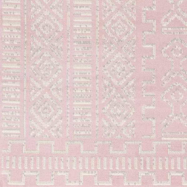 imageLivabliss Dianne Global Tribal Area Rug710quot x 102quotPale PinkCreamPale Pink  Cream