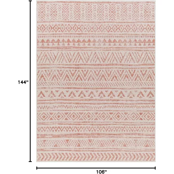 imageLivabliss Eagean Global Tribal Outdoor Area Rug53quot x 77quot GreenPink