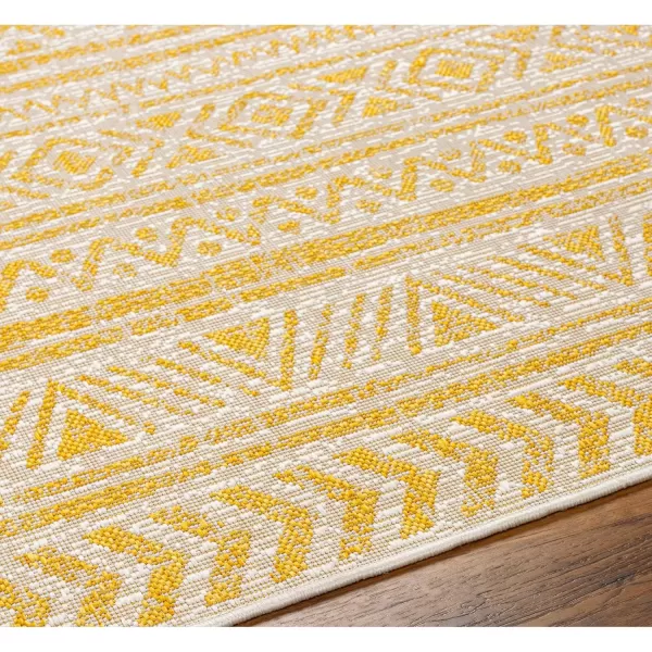 imageLivabliss Eagean Global Tribal Outdoor Area Rug53quot x 77quot GreenYellow