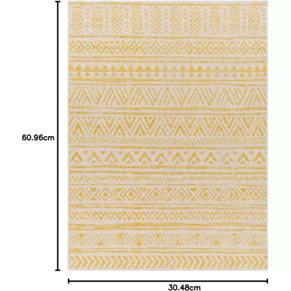 imageLivabliss Eagean Global Tribal Outdoor Area Rug53quot x 77quot GreenYellow