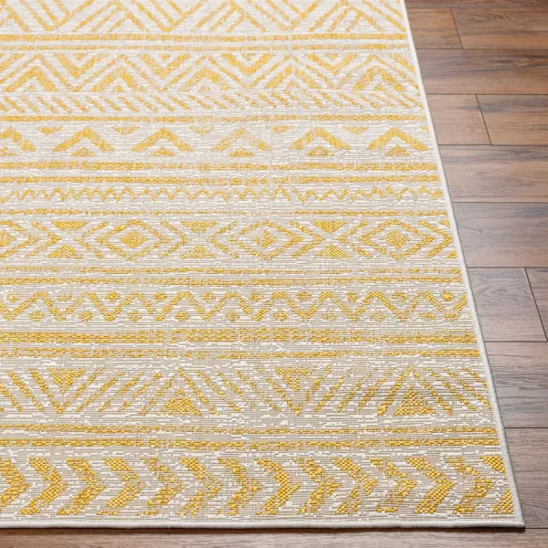 imageLivabliss Eagean Global Tribal Outdoor Area Rug53quot x 77quot GreenYellow