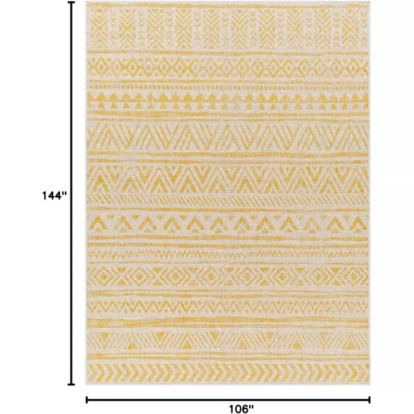 imageLivabliss Eagean Global Tribal Outdoor Area Rug53quot x 77quot GreenYellow