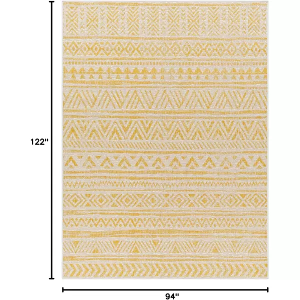 imageLivabliss Eagean Global Tribal Outdoor Area Rug53quot x 77quot GreenYellow