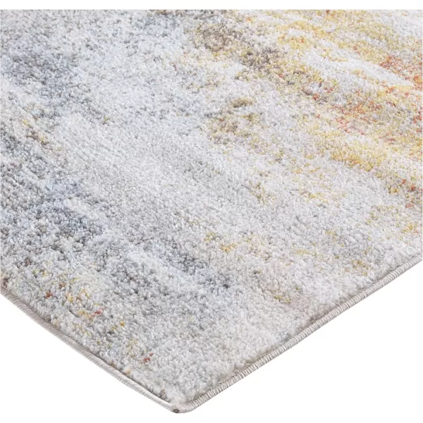 imageLivabliss Gaillard Modern Abstract Area Rug52quot x 7Sky BlueMustardSky BlueMustard