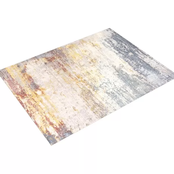 imageLivabliss Gaillard Modern Abstract Area Rug52quot x 7Sky BlueMustardSky BlueMustard