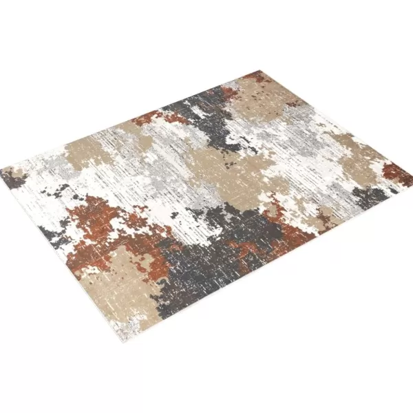 imageLivabliss Geneva Modern Abstract Area Rug710quot x 102quotTerracotta