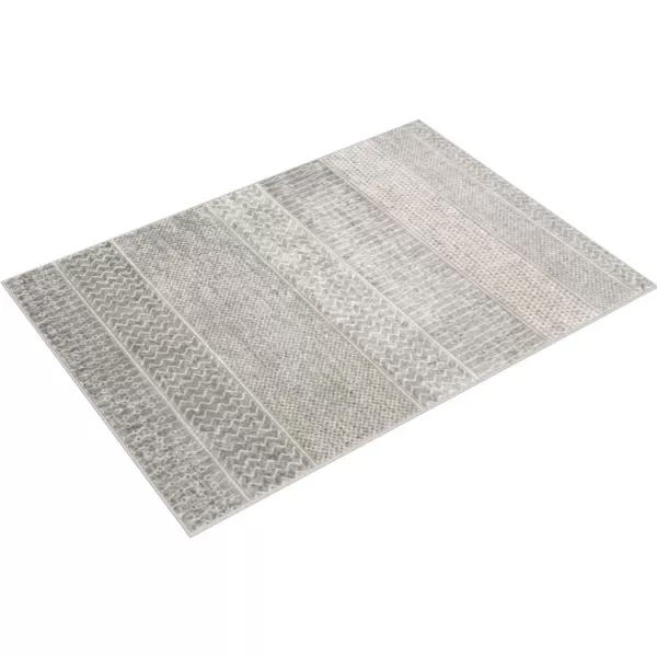 imageLivabliss Hana Modern Moroccan Area Rug67quot SquareSilver GreyMedium Grey