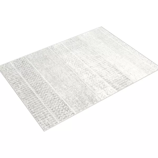 imageLivabliss Hana Modern Moroccan Area Rug67quot SquareSilver GreyMedium Grey