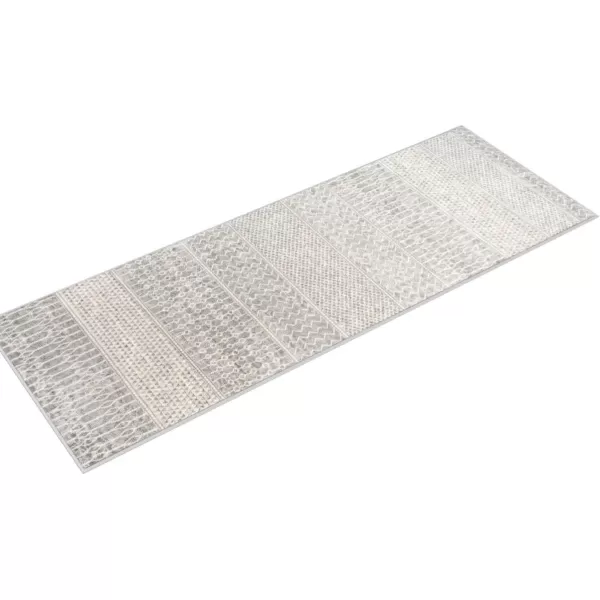 imageLivabliss Hana Modern Moroccan Area Rug67quot SquareSilver GreyMedium Grey