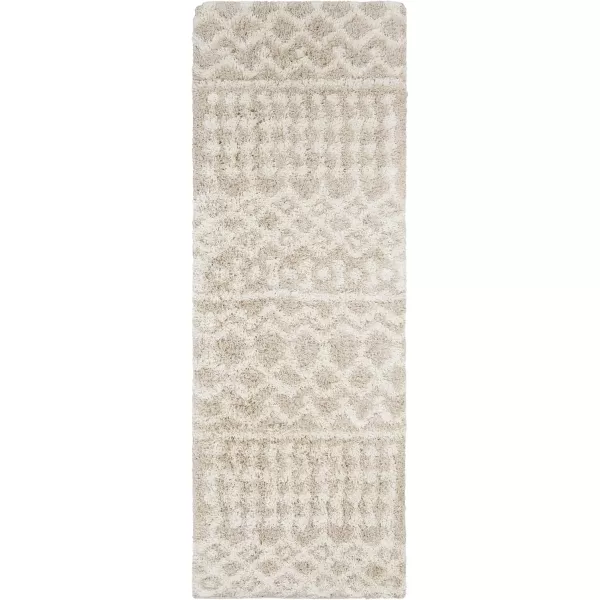 imageLivabliss Hapsburg Moroccan Shag Area Rug 67quot Square BeigeBeige