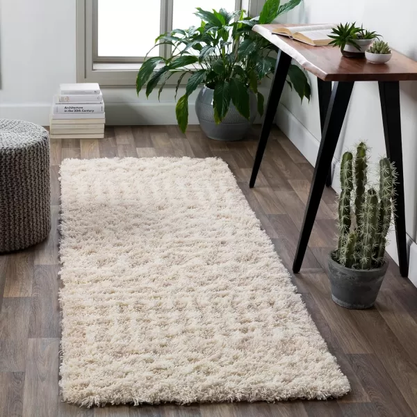 imageLivabliss Hapsburg Moroccan Shag Area Rug 67quot Square BeigeBeige