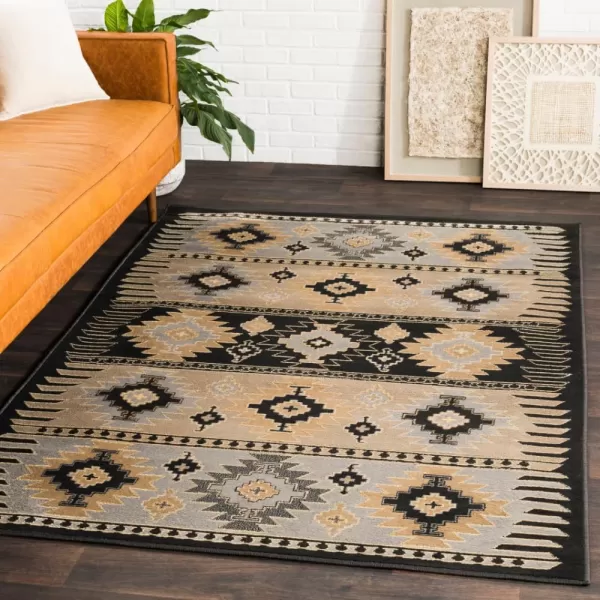 imageLivabliss Hepburn Area Rugs 710quot x 112quot BlackBlack