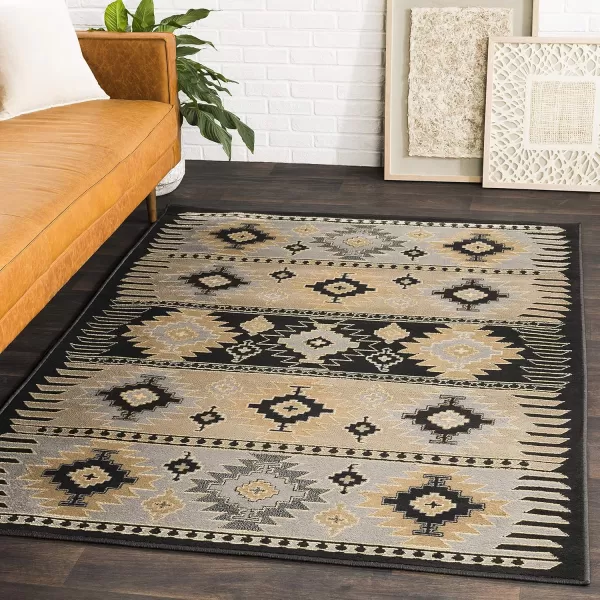 imageLivabliss Hepburn Area Rugs 710quot x 112quot BlackBlack