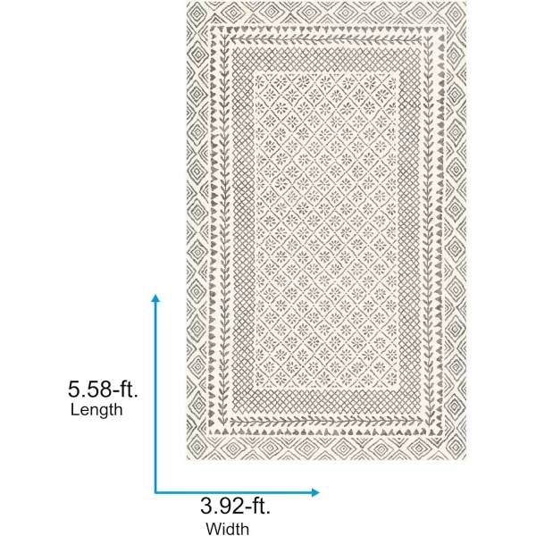 imageLivabliss Melodie Boho Farmhouse Area Rug67quot SquareBeige311 x 57