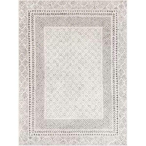 imageLivabliss Melodie Boho Farmhouse Area Rug67quot SquareBeige53 x 73