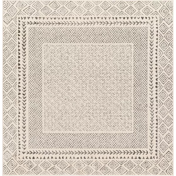 imageLivabliss Melodie Boho Farmhouse Area Rug67quot SquareBeige67 Square