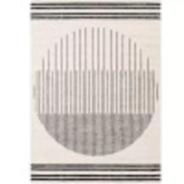 imageLivabliss Penrod Modern Geometric Runner Area Rug27quot x 73quotBlackIvory53 Square