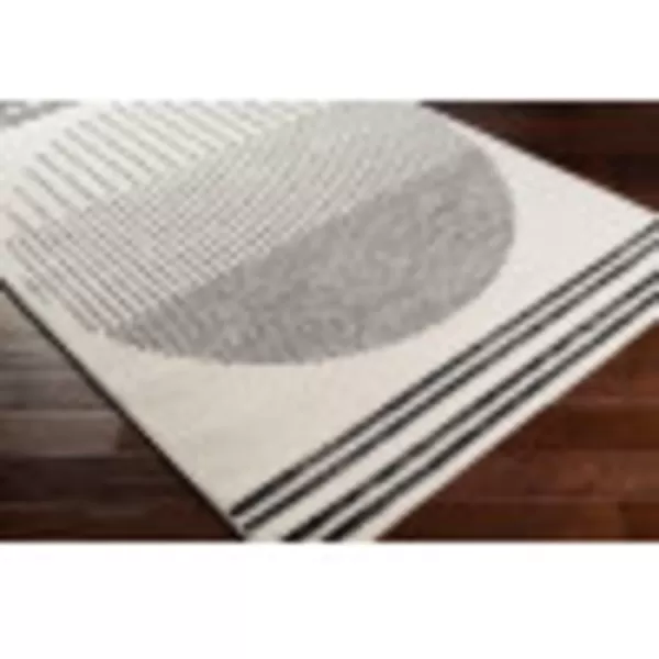 imageLivabliss Penrod Modern Geometric Runner Area Rug27quot x 73quotBlackIvory53 Square