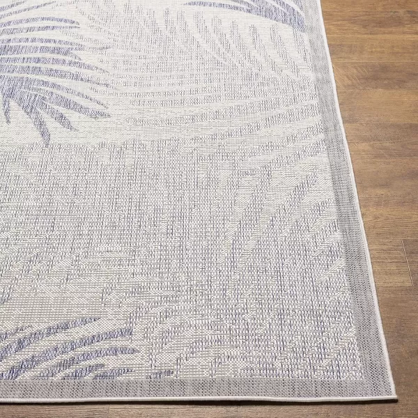 imageLivabliss Sawyer Coastal Palm Outdoor Area Rug 53quot x 7 TaupeKhakiCreamBlue