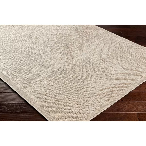 imageLivabliss Sawyer Coastal Palm Outdoor Area Rug 53quot x 7 TaupeKhakiKhaki