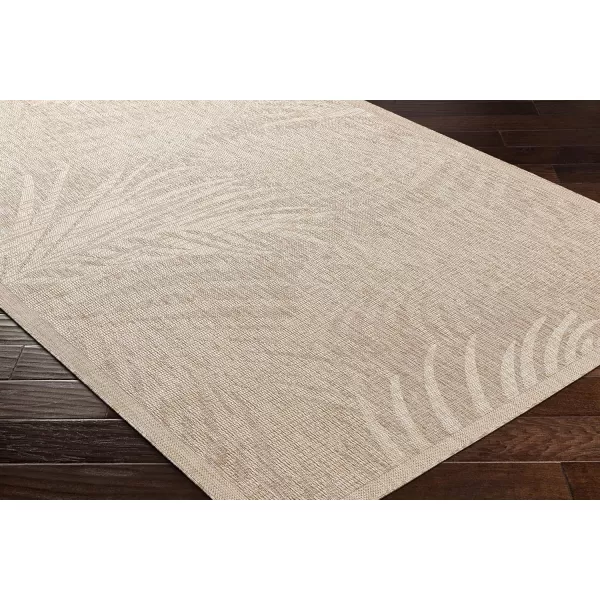 imageLivabliss Sawyer Coastal Palm Outdoor Area Rug 53quot x 7 TaupeKhakiTaupeKhaki