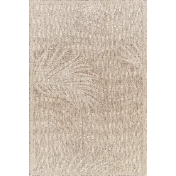 imageLivabliss Sawyer Coastal Palm Outdoor Area Rug 53quot x 7 TaupeKhakiTaupeKhaki