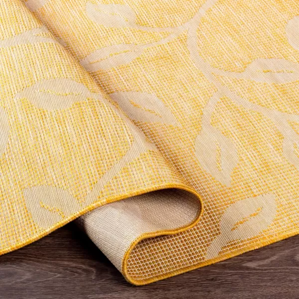 imageLivabliss Verdi Outdoor Traditional Area Rug 51quot x 7 Yellow
